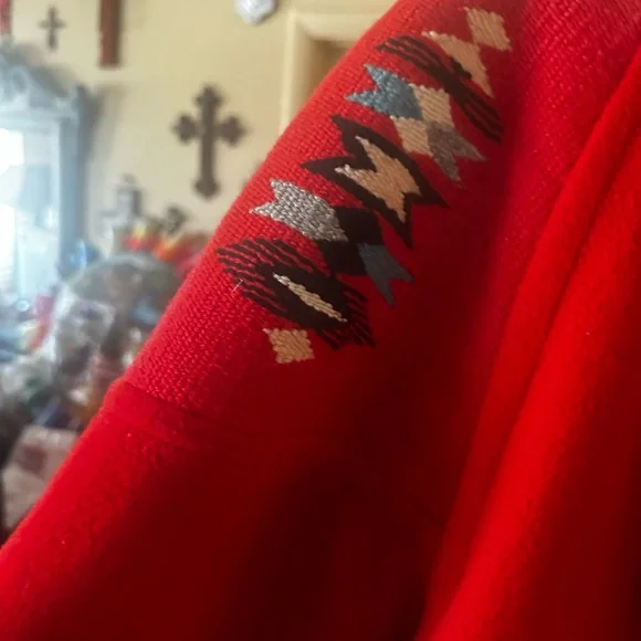 Colorful Chimayo & Wool Vintage Golden Collection Jacket - Picture 6 of 9